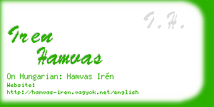 iren hamvas business card